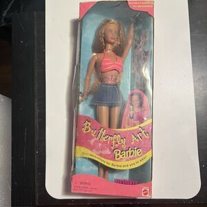 Banned “Tattoo” Barbie 1990s RARE Butterfly Art -New In Box- Temporary Tats  3